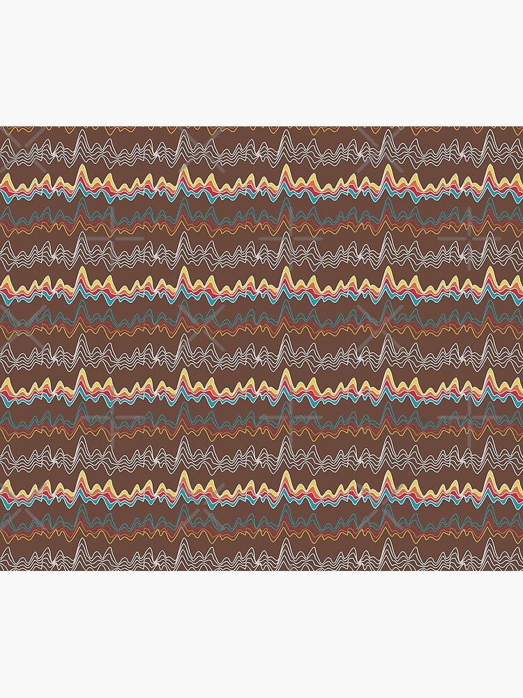 rainbow ecg mountains by nobelbunt