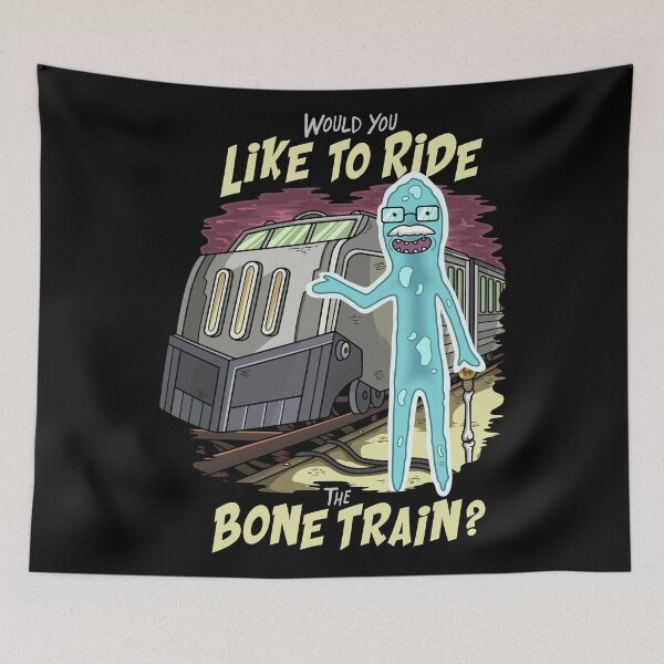 Item preview, Dr Xenon Bloom Would You Like To Ride The Bone Train designed and sold by B-Cubed-Shirts.