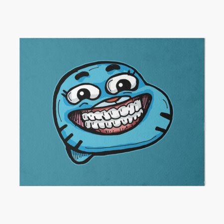 Smiling Gumball Watterson - The Amazing World of Gumball Art Board Print  for Sale by RoserinArt