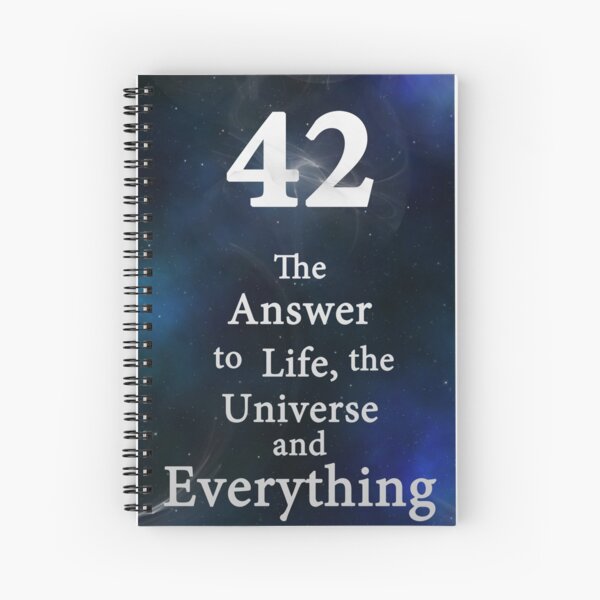42 is the Answer Spiral Notebook