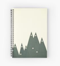 Cuaderno de espiral Picos iluminados por la luna