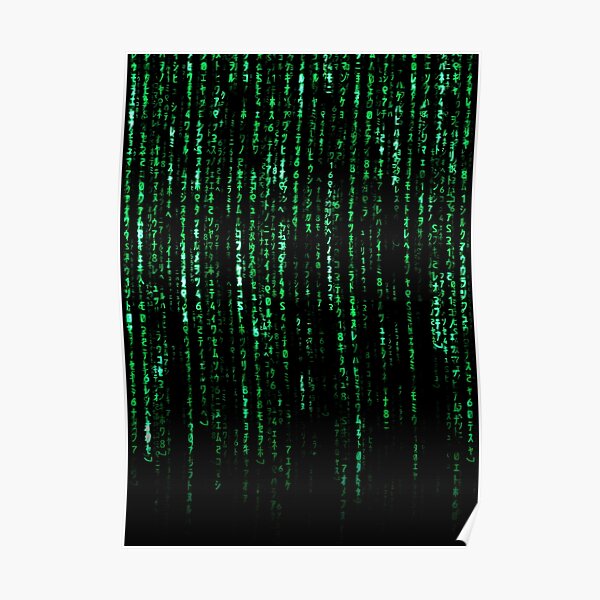 El código de la matriz Póster