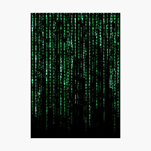 The Matrix Code Photographic Print