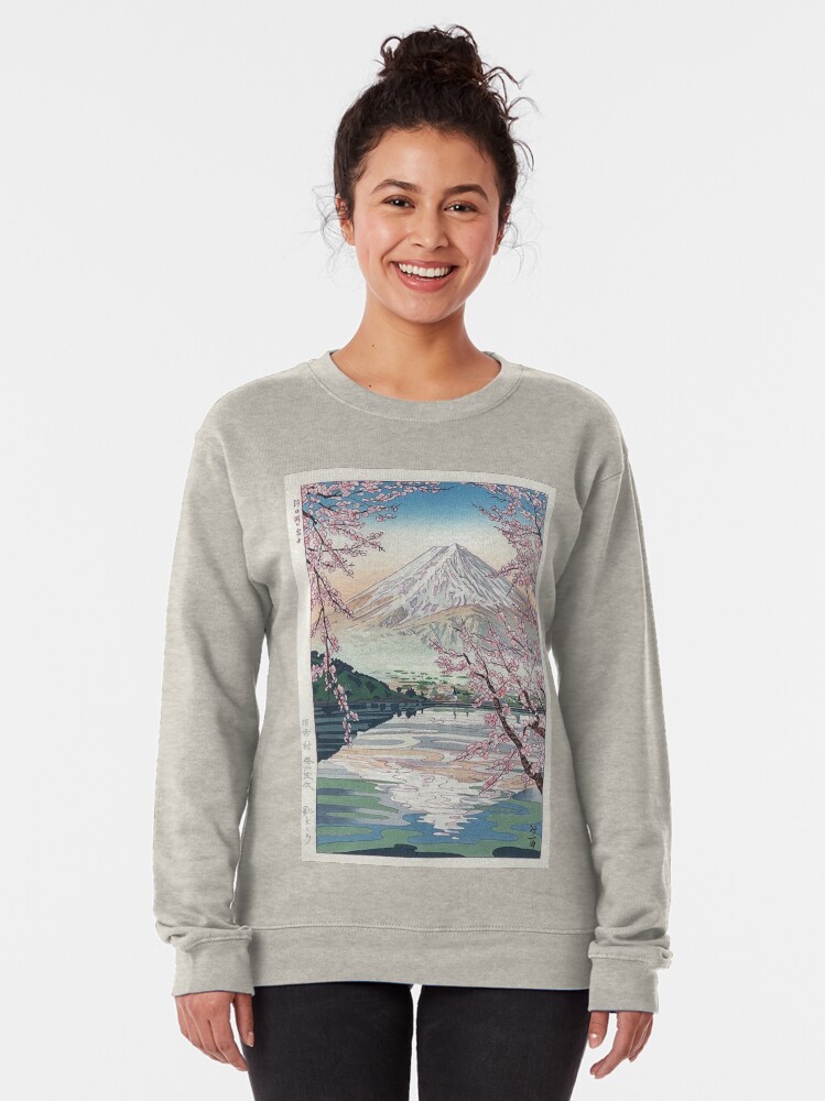 Vista alternativa de Sudadera sin capucha Monte Fuji Cherry Blossom
