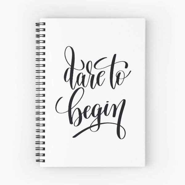 Item preview, Dare To Begin Inspirational Quotes designed and sold by ProjectX23.