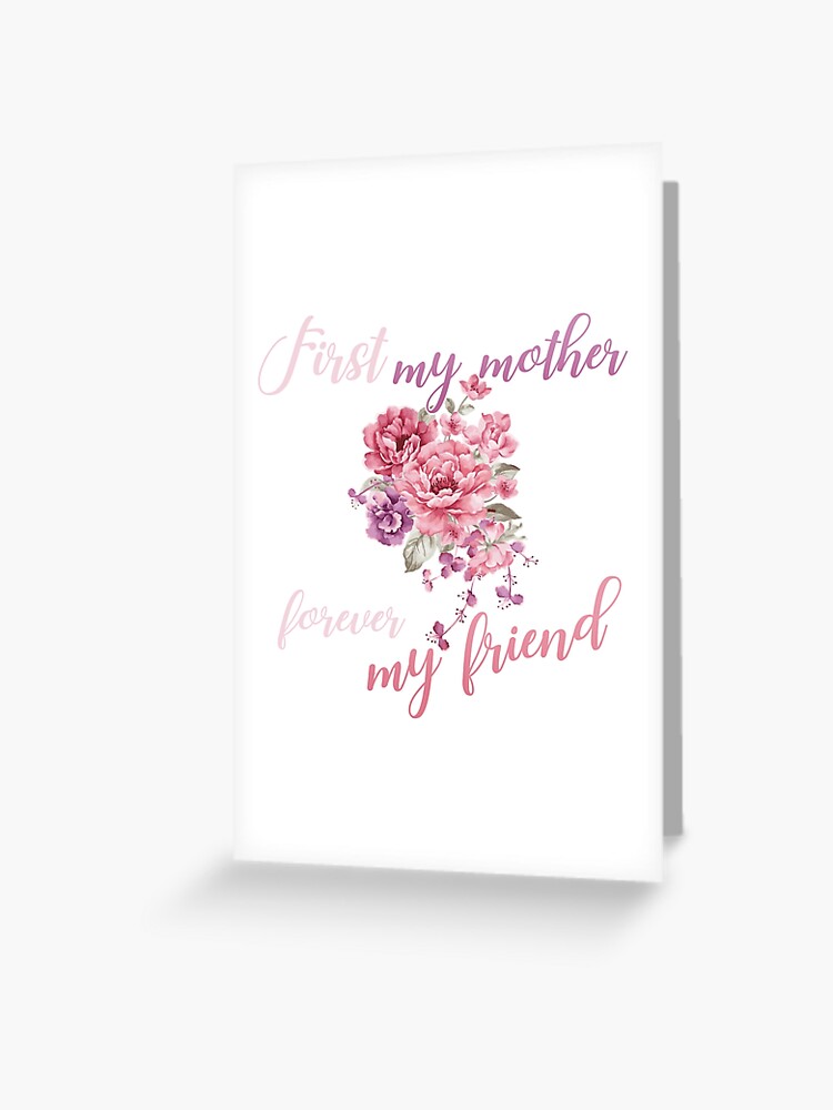 my mother greeting card