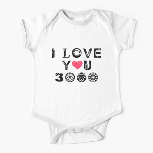I Love You 3k Short Sleeve Baby One-Piece
