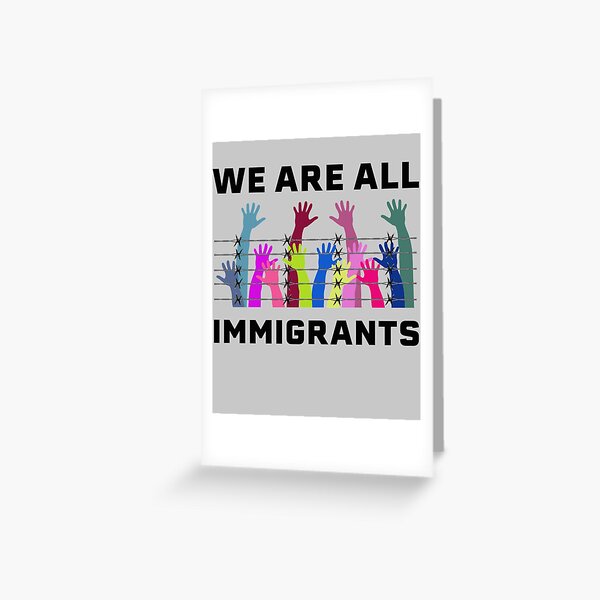 Item preview, We Are All Immigrants designed and sold by MandWthings.