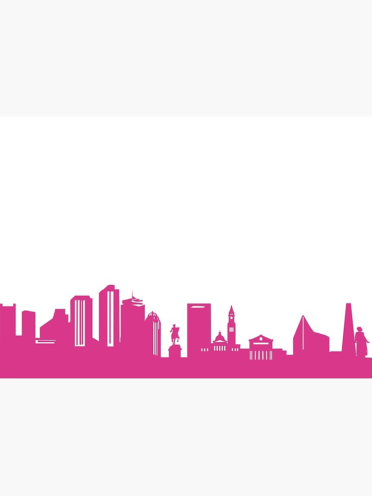 Boston skyline pink by 44spaces