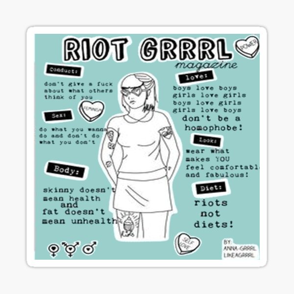 Artikel-Vorschau von Riot Grrrl Manifestio, designt und verkauft von SerpentSkyArts.