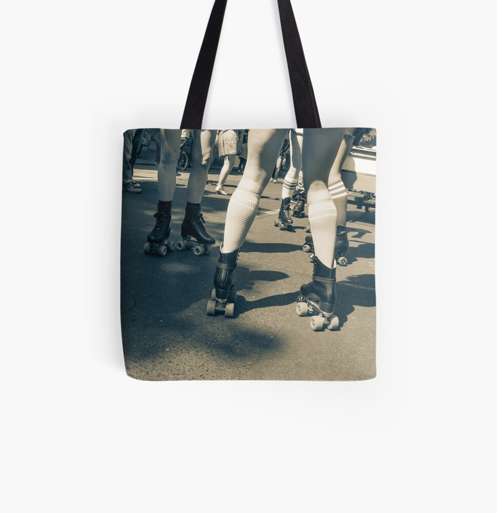Carnival Skaters All Over Print Tote Bag
