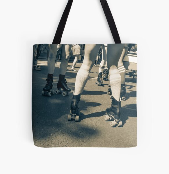 Carnival Skaters All Over Print Tote Bag
