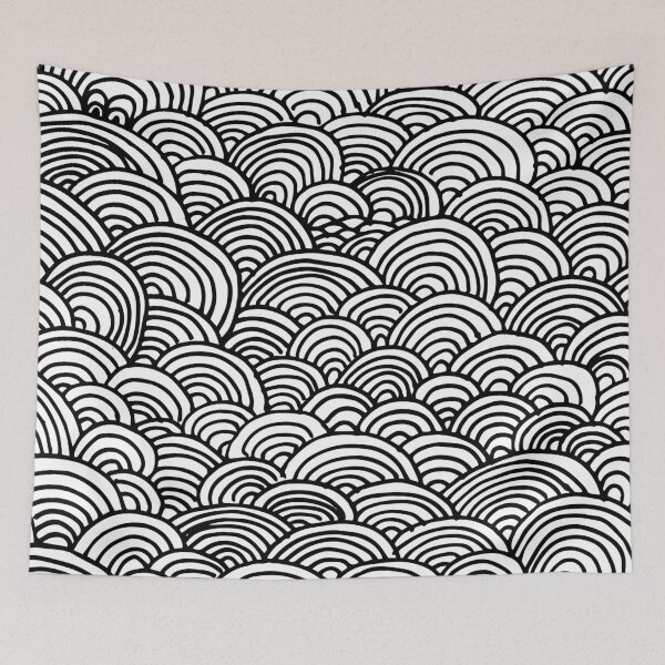 Item preview, Black and white circular pattern designed and sold by Kirill Berbetch.