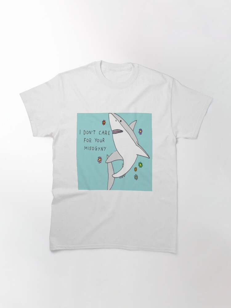 Thumbnail 3 von 7, Classic T-Shirt, Anti - Frauenfeindlicher Hai designt und verkauft von serpentsky17.