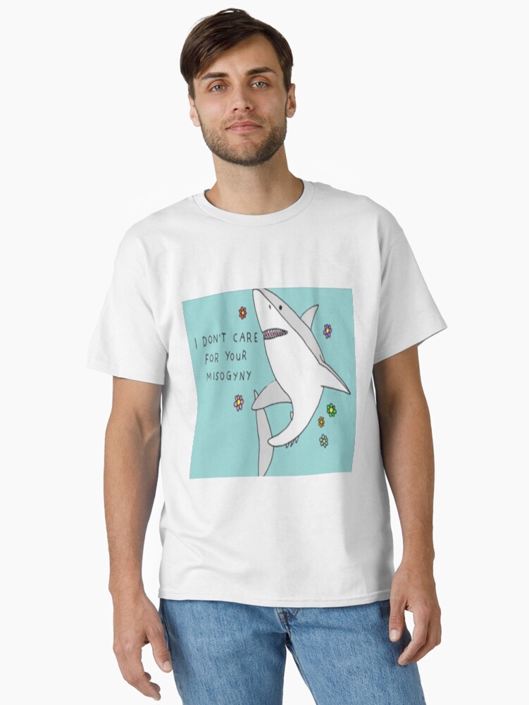 Thumbnail 1 von 7, Classic T-Shirt, Anti - Frauenfeindlicher Hai designt und verkauft von serpentsky17.