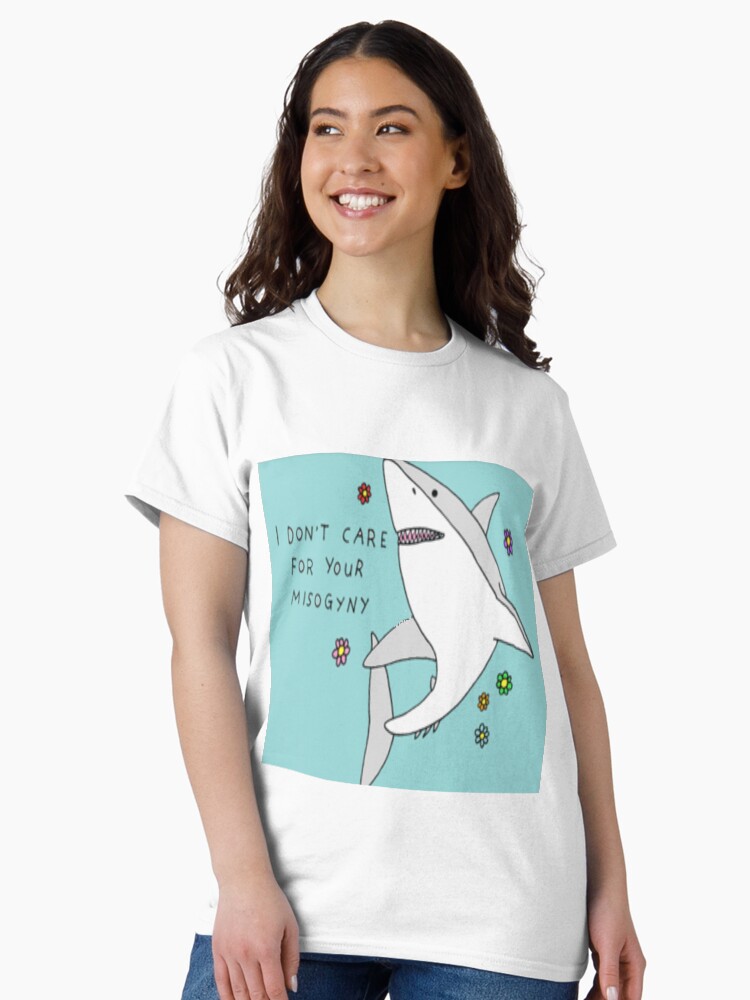 Thumbnail 2 von 7, Classic T-Shirt, Anti - Frauenfeindlicher Hai designt und verkauft von serpentsky17.
