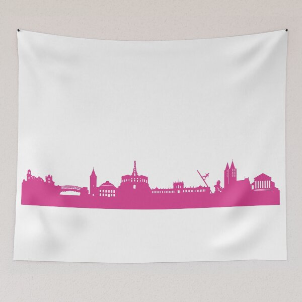Artikelvorschau, Kassel Skyline pink  entworfen und verkauft von 44spaces.