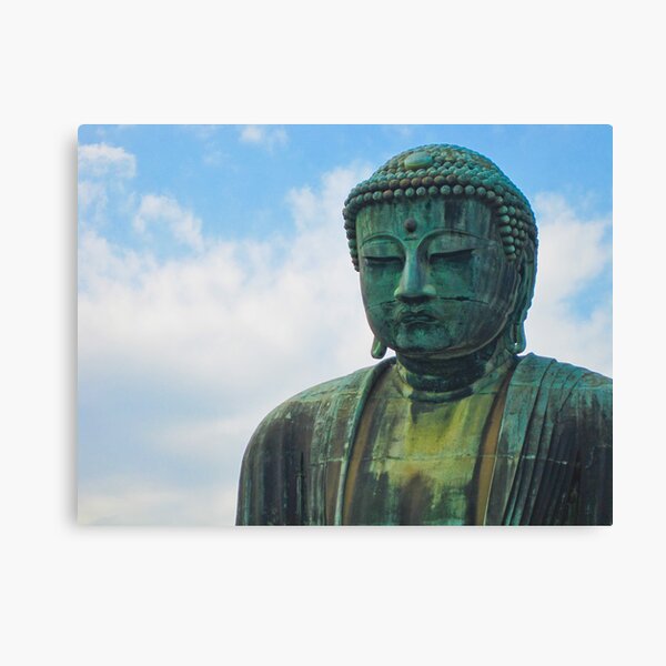 The Great Buddha of Kamakura (Kamakura Daibutsu). Canvas Print
