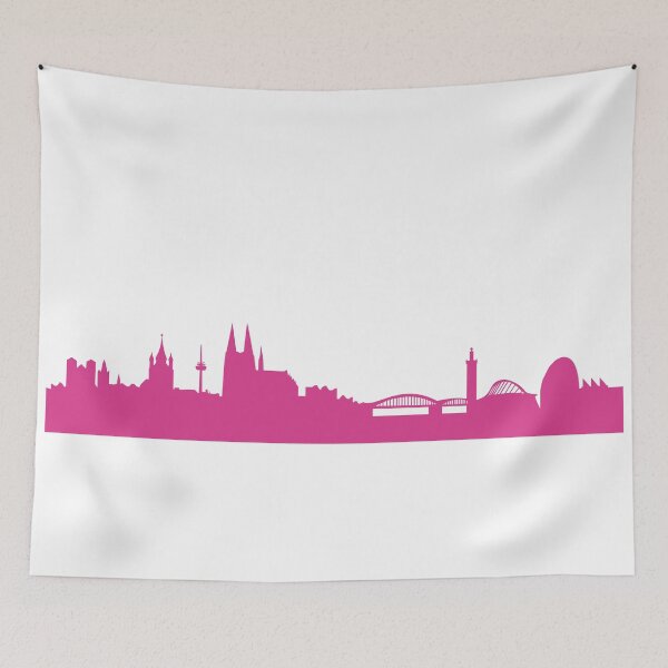 Item preview, Cologne skyline pink designed and sold by 44spaces.