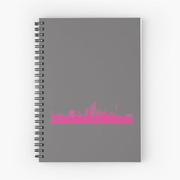 Item preview, Leipzig skyline pink designed and sold by 44spaces.