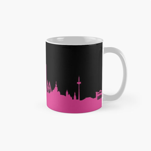 Item preview, Leipzig skyline pink designed and sold by 44spaces.