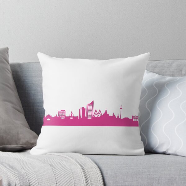 Item preview, Leipzig skyline pink designed and sold by 44spaces.