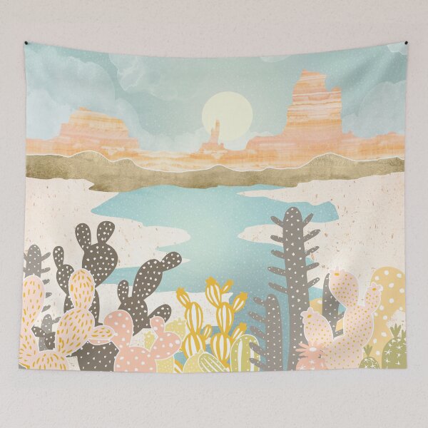 Item preview, Retro Desert Oasis designed and sold by spacefrogdesign.