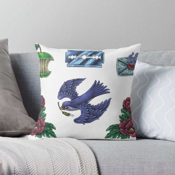 Temporary Tattoos Pillows Cushions Redbubble - roblox hair extensions with bird tattoos
