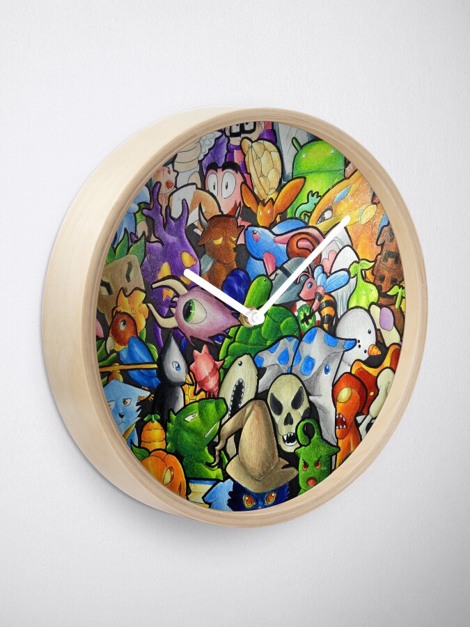 "All terraria's pets" Clock by Bettypico Redbubble