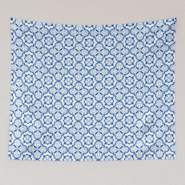 Item preview, Blue Moroccan Tile Pattern designed and sold by lauratubb.