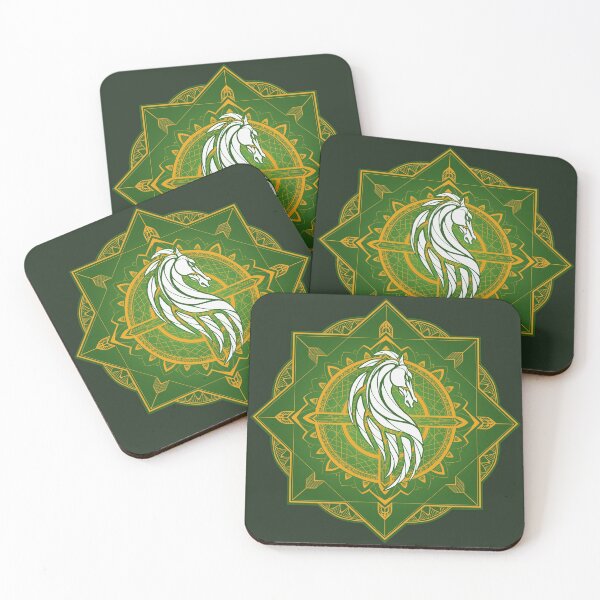 Rider of Rohan (Heraldic Colours) Coasters (Set of 4)