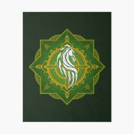 Rider of Rohan (Heraldic Colours) Art Board Print