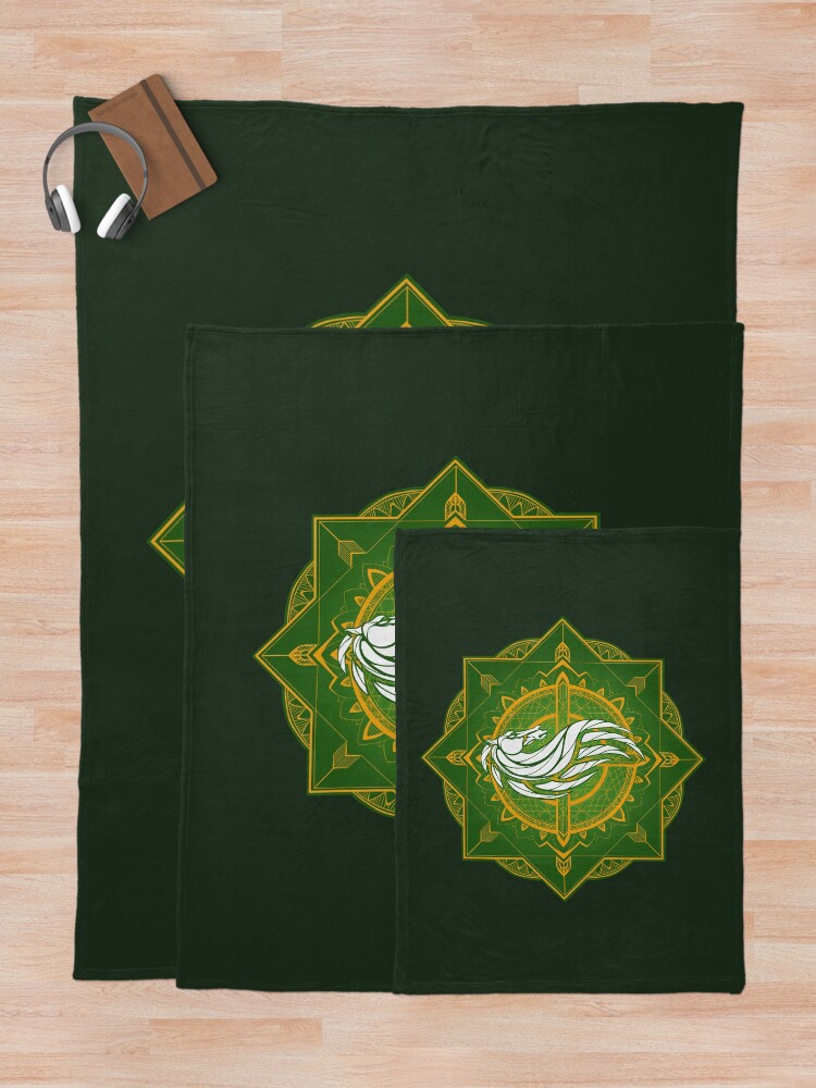 Alternate view of Rider of Rohan (Heraldic Colours) Throw Blanket