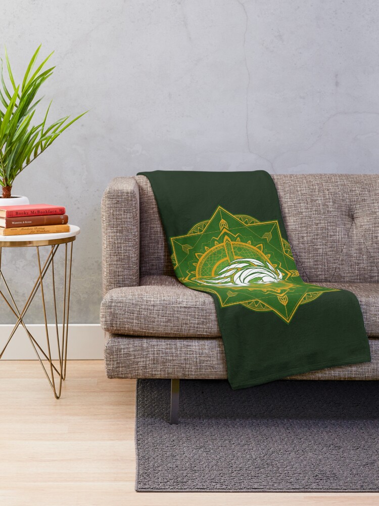 Alternate view of Rider of Rohan (Heraldic Colours) Throw Blanket