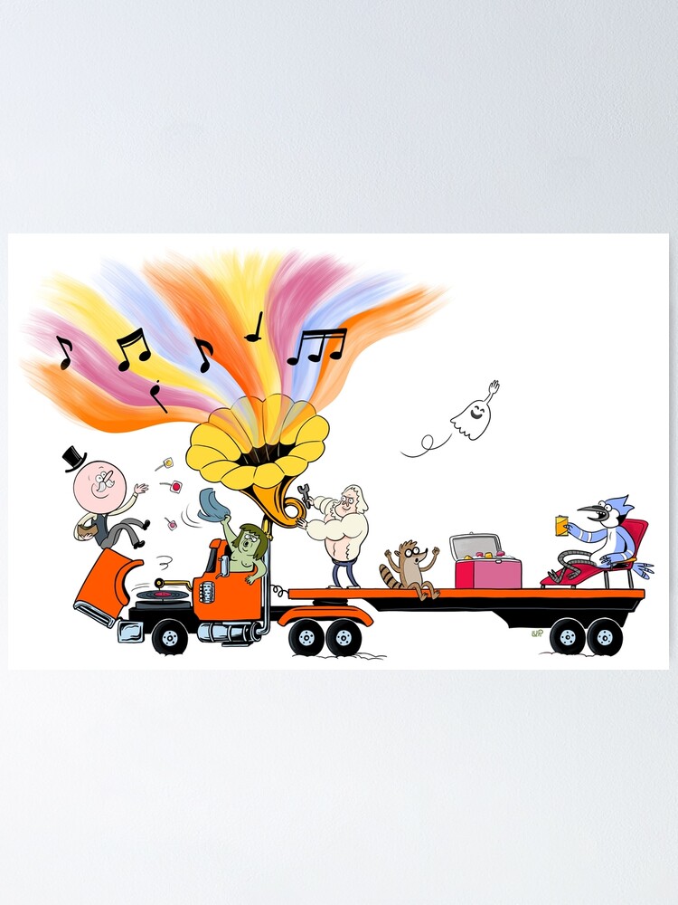 Alternate view of Truck Party with Mordecai and Rigby Poster