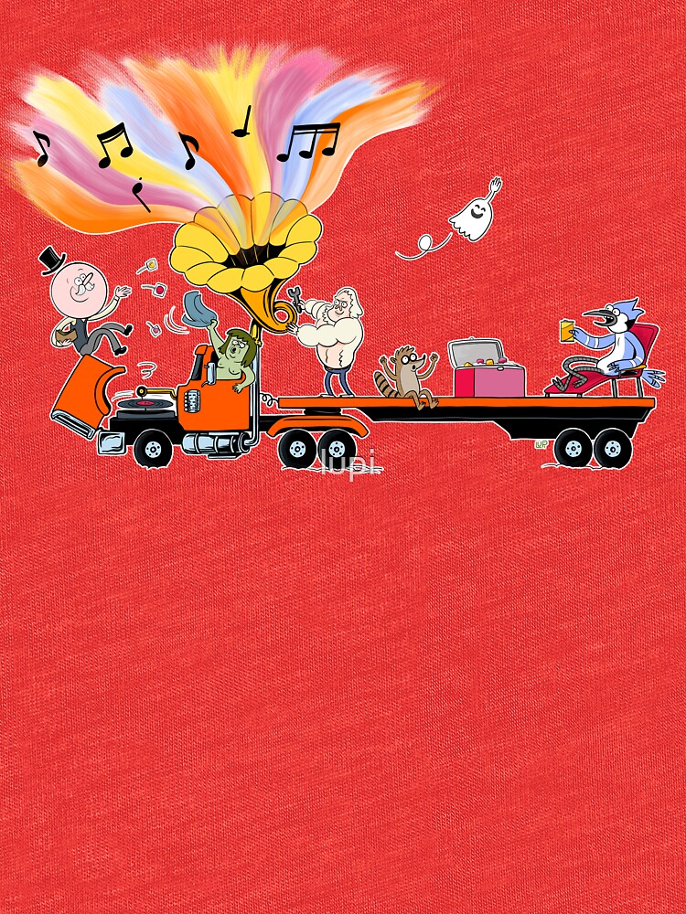 Truck Party with Mordecai and Rigby by lupi