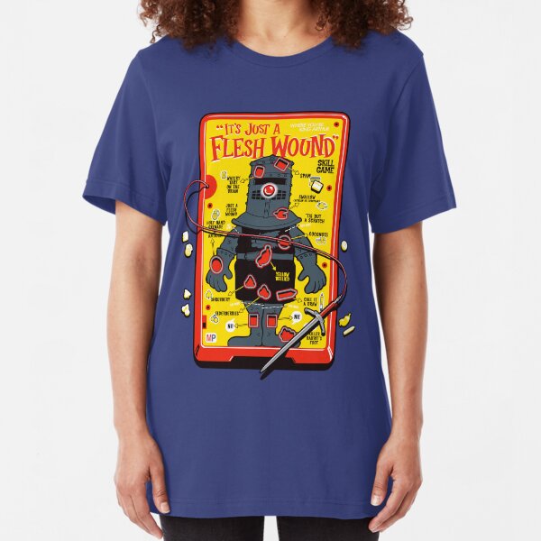 The "It's Just A Flesh Wound" Game Slim Fit T-Shirt