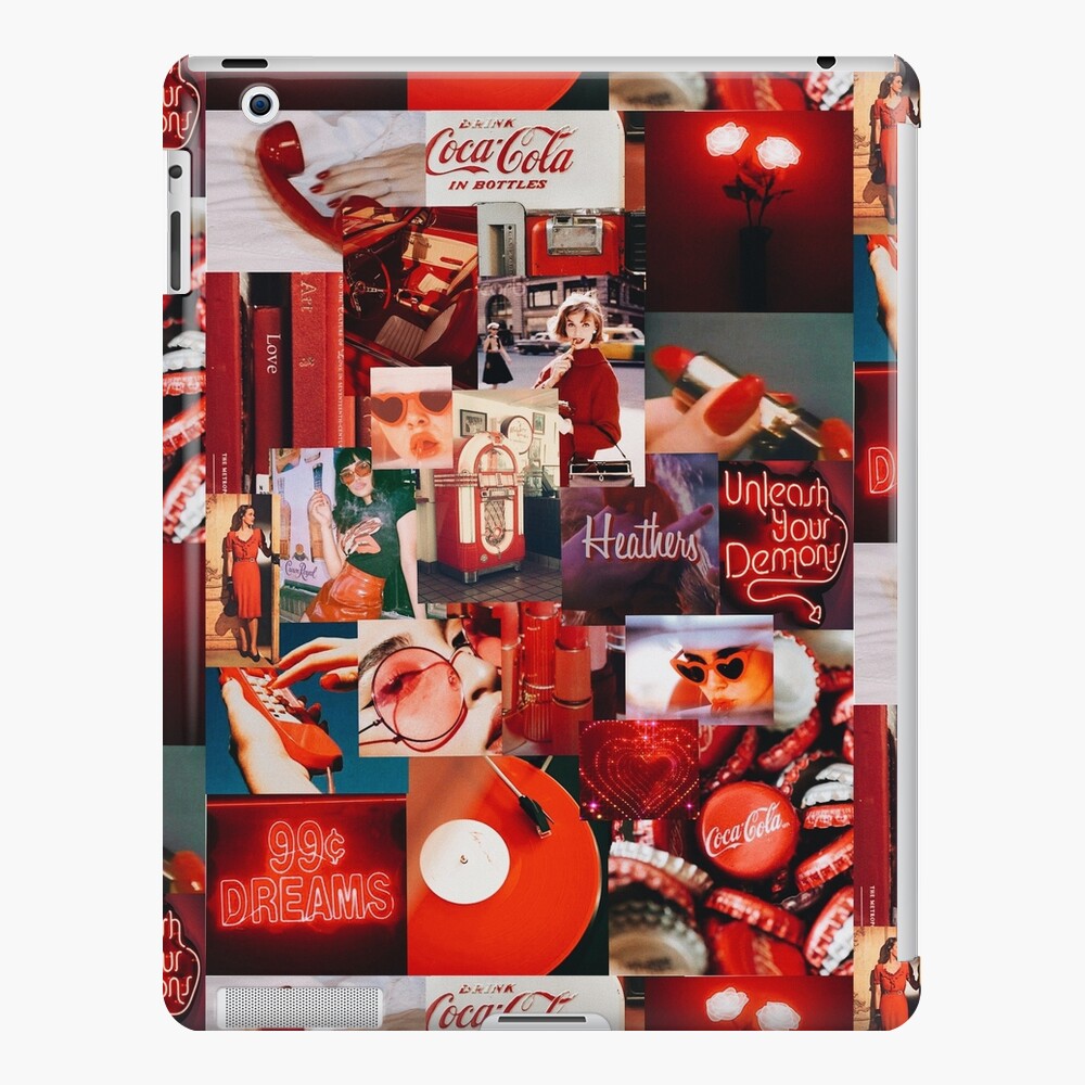 Vintage Red Aesthetic Collage Ipad Case And Skin For Sale By Micdoom Redbubble