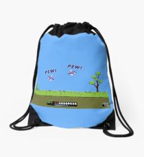 Duck Hunt! Pew! Pew! Drawstring Bag