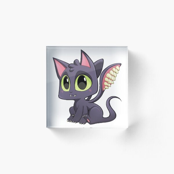 Baby Displacer Beast - Cute D&D Adventures Acrylic Block