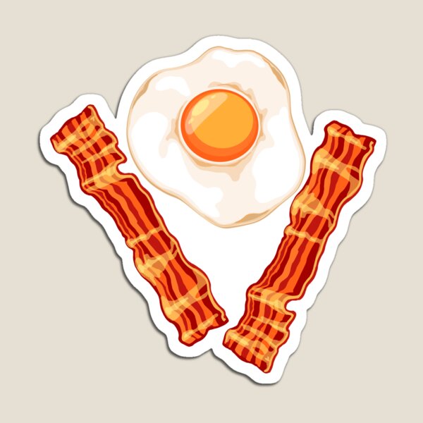 Eggs and Bacon Magnet