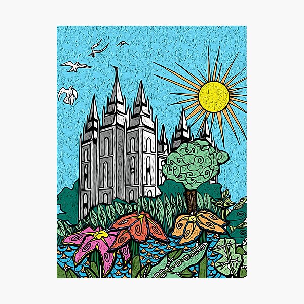 Item preview, Salt Lake City Temple designed and sold by jaredchicks.
