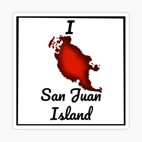 Item preview, I Heart San Juan Island sticker designed and sold by Loonster.