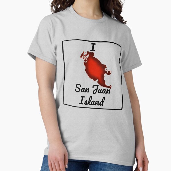 Item preview, I Heart San Juan Island with border designed and sold by Loonster.