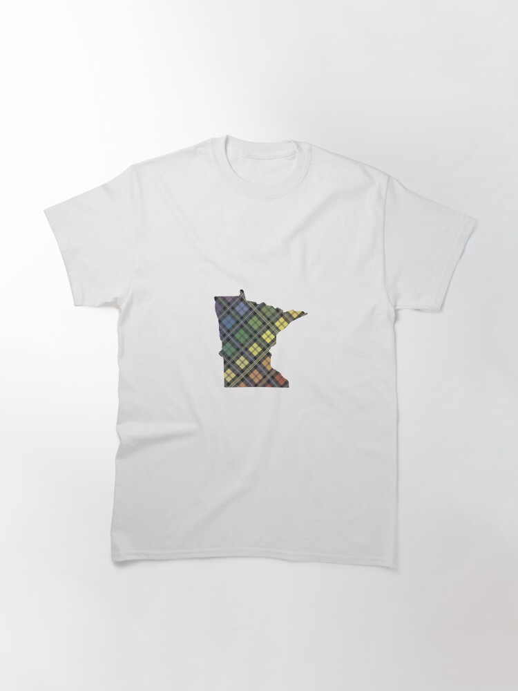 Alternate view of Minnesota Pride Plaid Classic T-Shirt