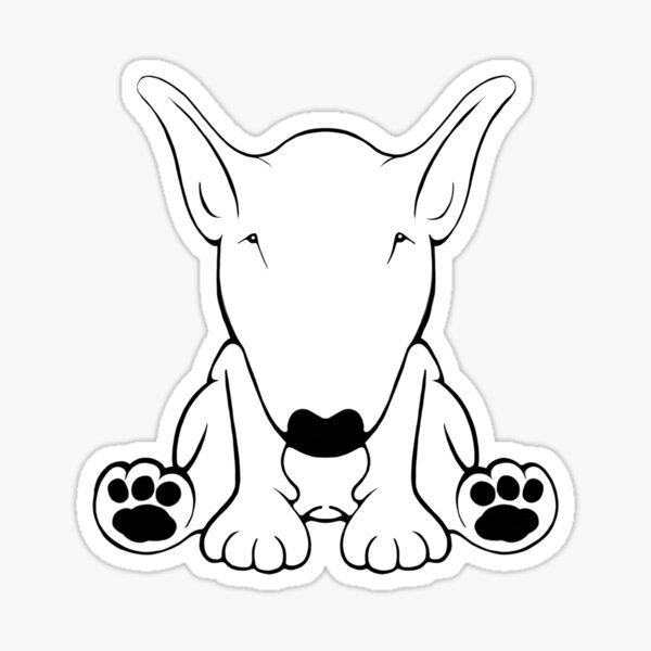 Item preview, English Bull Terrier Forward Sit 2 designed and sold by Sookiesooker.