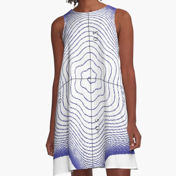 #Spiral, #twisting into the #star of #David A-Line Dress