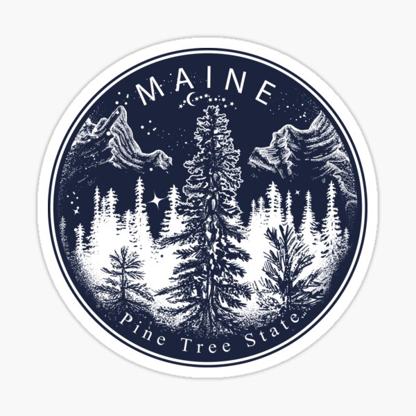 Maine. Pine Tree state Sticker