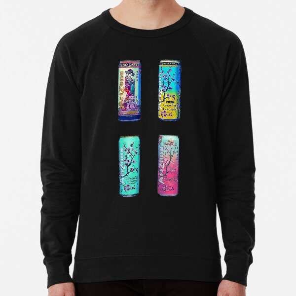 Pattern (Pink) and Sticker Sheet Set Collection Bundle Arizona Green Tea Assorted Painting Aesthetic Lightweight Sweatshirt