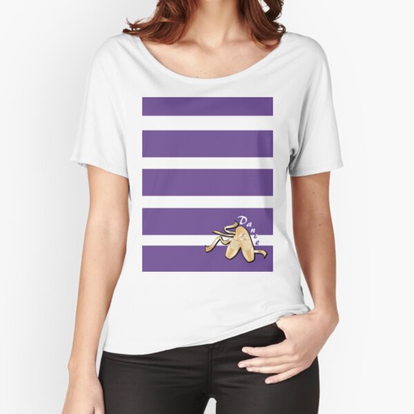 Item preview, Golden Ballet Shoes with Purple Strips designed and sold by Julia2Julia.